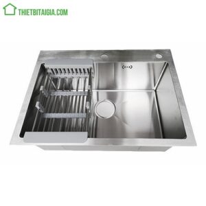 Bồn rửa chén inox 304 1 ngăn lớn KT 60x45cm