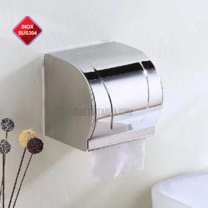Hộp đựng giấy vệ sinh cuộn nhỏ inox 304 cao cấp HG04