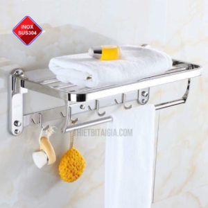 Giá treo khăn phòng tắm loại đa năng chất liệu SUS304 NT-MK22