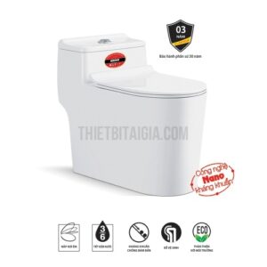 Bồn cầu 1 khối ARINO AR-2240 bảo hành 3 năm