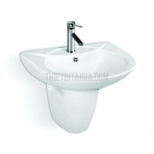 Chậu rửa Lavabo treo tường màu trắng KT 52x44x48cm AR601
