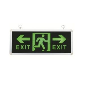 Đèn Exit chỉ hướng 2 mặt 2 mũi tên