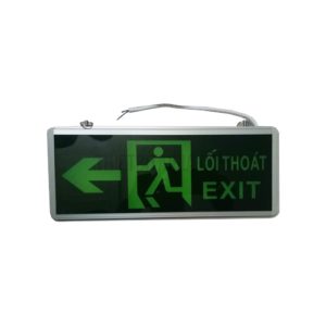 Đèn Exit lối thoát 1 mũi tên chỉ hướng 2 mặt