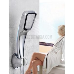 Tay sen tắm tăng áp nhựa xi loại đầu vuông
