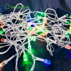 Dây đèn chớp lục giác đủ màu 7m 50 bóng