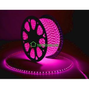 Đèn Led dây 5050 màu hồng cuộn 100M