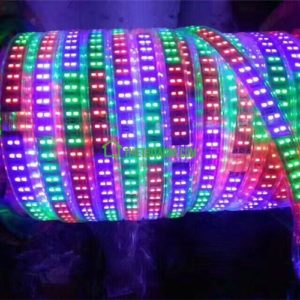 Đèn LED dây 2 hàng bóng 2835 màu RGB cuộn 100m