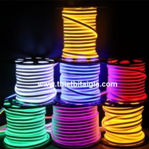 Đèn LED dây neol dẻo đa năng sáng 2 mặt màu  trắng vàng xanh dương xanh lá đỏ