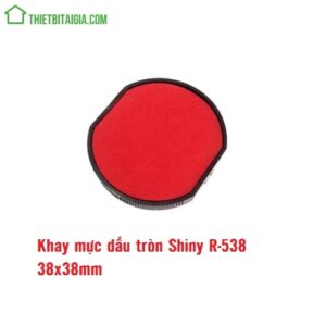 Tampon khay mực con dấu tròn công ty Shiny 38x38 R-538-7