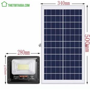 Đèn năng lượng mặt trời Jindian 60W JD-8860L tấm pin rời