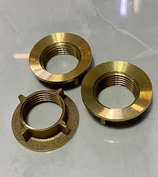 Ốc đồng siết chân vòi vòi rửa chén vòi lavabo lạnh ren 21mm - Hình ảnh 2