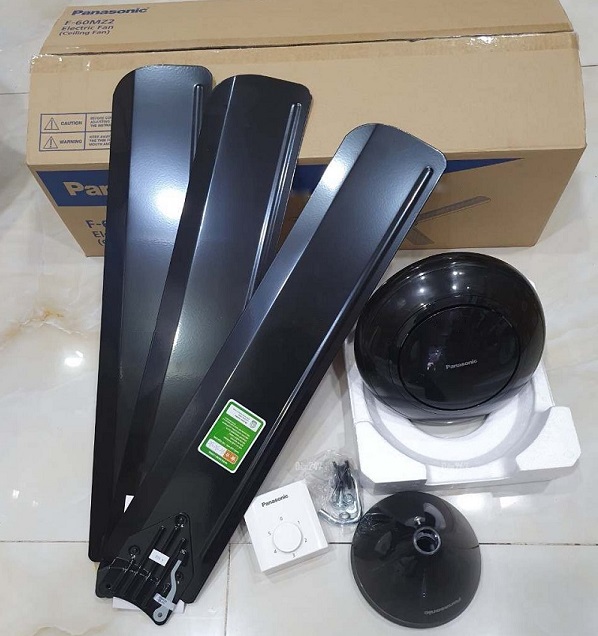Quạt trần Panasonic 3 cánh màu đen F-60MZ2-KMS 66W - Hình ảnh 2