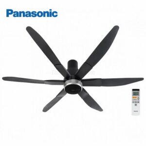 Quạt trần Panasonic màu đen 6 cánh F-70ZBP động cơ DC 51W ti dài 40cm