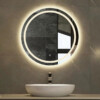 Gương đèn LED cảm ứng treo tường hình tròn KT 60cm GD-06