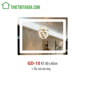 Gương đèn LED treo tường hình chữ nhật GD-10
