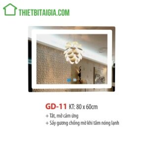 Gương đèn LED treo tường hình chữ nhật GD-11