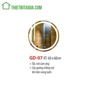 Gương đèn LED treo tường hình tròn GD-07