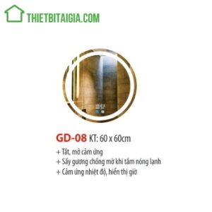 Gương đèn LED treo tường hình tròn GD-08