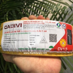 Dây cáp điện đơn Cadivi 1.5 cuộn 100 mét