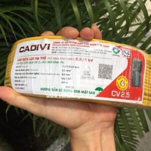 Dây cáp điện đơn Cadivi 2.5 cuộn 100 mét