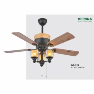 Quạt trần trang trí có đèn Verona QT-127