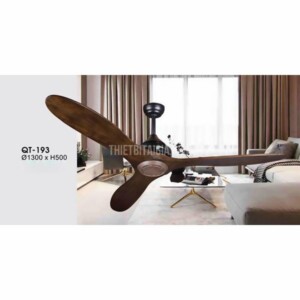 Quạt trần trang trí không đèn cánh gỗ Verona QT-193