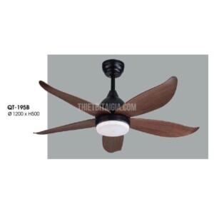 Quạt trần trang trí có đèn Verona 5 cánh QT-195B