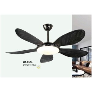 Quạt trần trang trí có đèn Verona 5 cánh QT-2536