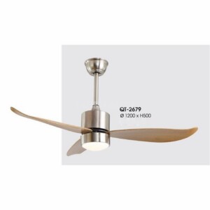 Quạt trần trang trí có đèn Verona 3 cánh QT-2679