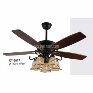 Quạt trần trang trí có đèn Verona 4 cánh QT-2817