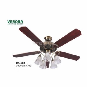 Quạt trần trang trí có đèn Verona QT-601