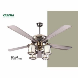 Quạt trần trang trí có đèn Verona QT-660