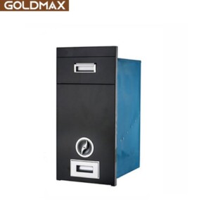 Thùng gạo âm tủ bếp mặt gương màu đen nút xoay Goldmax S300B