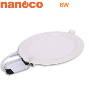 Đèn LED âm trần tròn Nanoco 6W lỗ khoét 110mm NSD0661