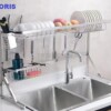 Kệ úp chén đặt chậu rửa inox 304 dày bóng KT90cm KC08A