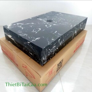 Bàn đá lavabo màu đen KT 70x49x15m BD-015D