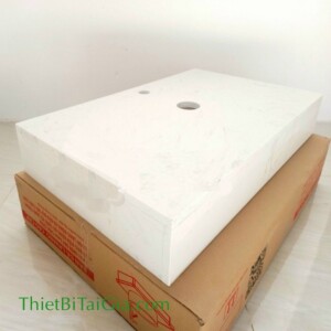 Bàn đá lavabo màu trắng KT 70x49x15m BD-015T