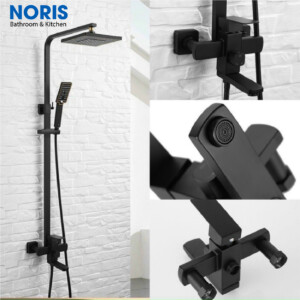 Sen cây vuông nóng lạnh màu đen NORIS