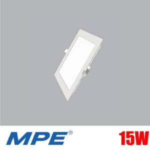 Đèn LED âm trần vuông 15W MPE Size 18x18cm SPL-15T/SPL-15V