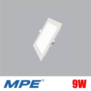 Đèn LED âm trần vuông 9W MPE Size 13x13cm SPL-9T/SPL-9V