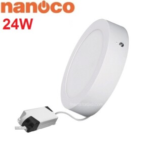 Đèn ốp trần nổi tròn Nanoco 24W phi 288mm