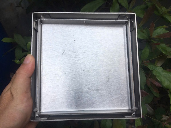 Phễu thoát sàn inox 304 cao cấp chống hôi chống côn trùng CH14 KT 15x15cm ống 90 - 110mm - Hình ảnh 5
