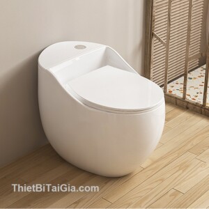 Bồn cầu quả trứng nắp bằng Aqua Ceramic BC2297