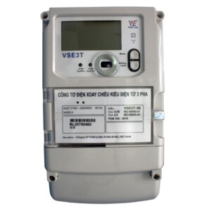 Công tơ điện tử 3 pha nhiều biểu giá gián tiếp đo 2 chiều loại 5(6)A VSE3T-5B