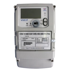 Công tơ điện tử 3 pha nhiều biểu giá gián tiếp 5(6)A vinasino VSE3T-5