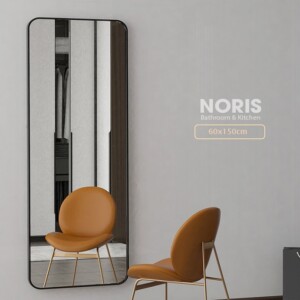 Gương toàn thân viền inox đen NORIS KT 60x160cm
