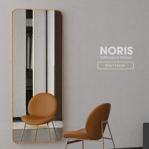 Gương toàn thân viền inox vàng NORIS KT 60x160cm
