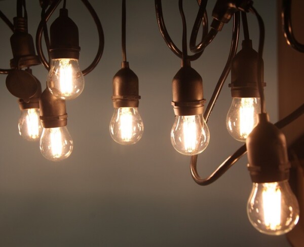 Dây trang trí ngoài trời chống nước dài 5 mét 10 bóng sợi tóc