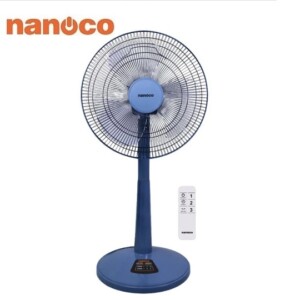 Quạt lửng đứng Nanoco có remote màu xanh cao 93cm 47W NLF1624RC-BL