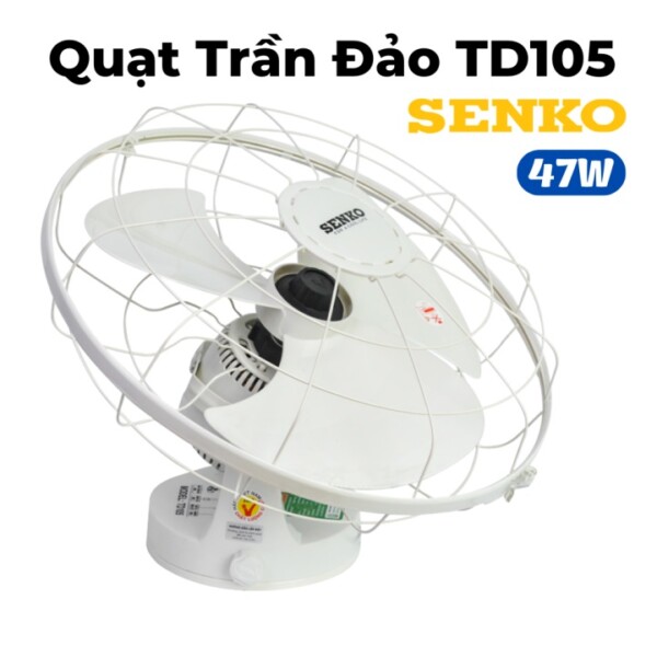 Quạt Đảo Trần Senko dùng hộp số 47W TD105